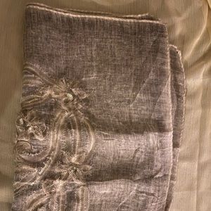 Sheer Wrap Party Wear Beaded Scarf NWOT